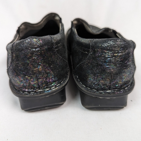 Alegria sz 40/9.5 Leather Slip On Brook Tranquil Multi Color Shoes Double Gore - Picture 10 of 14